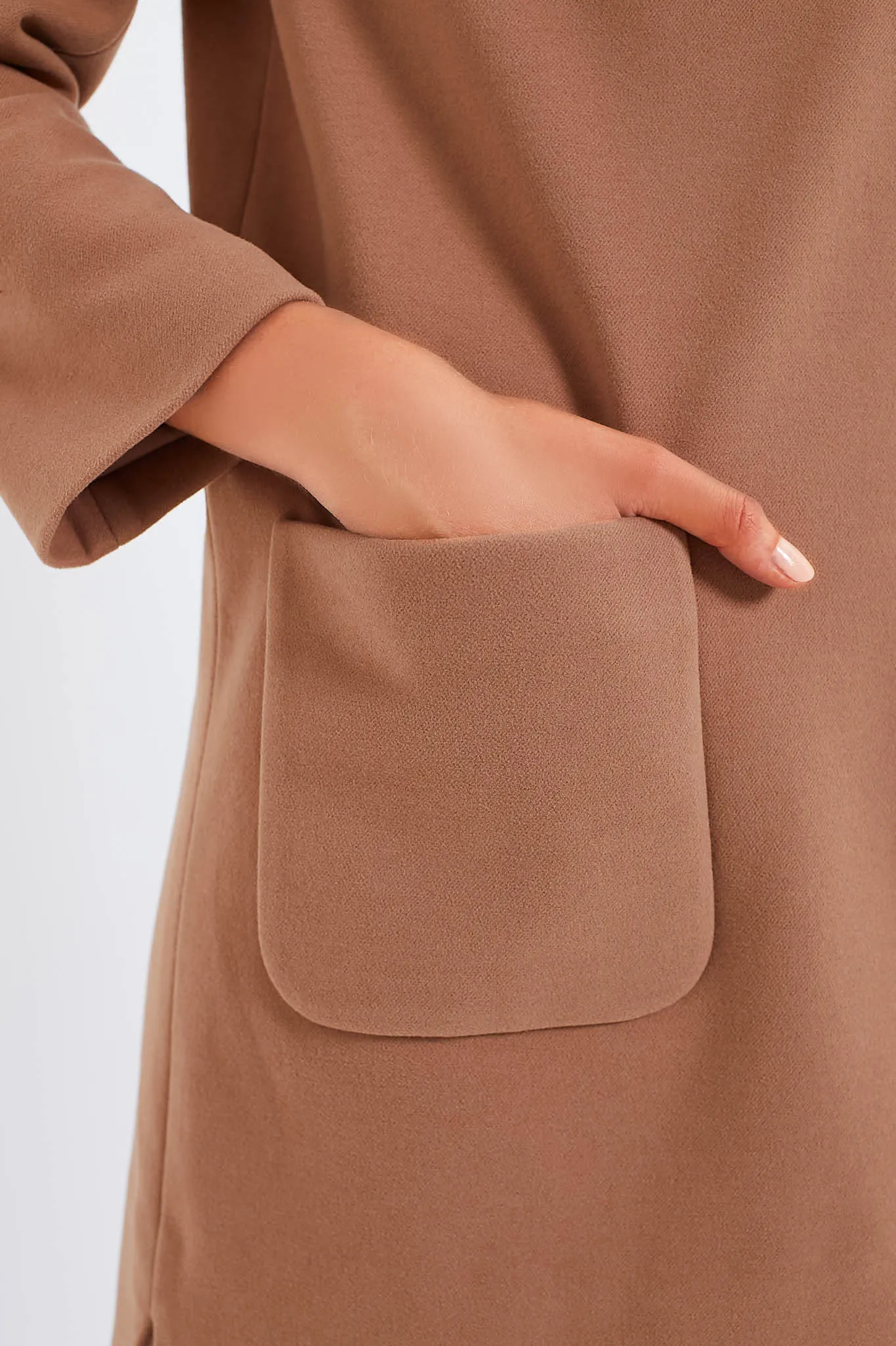 Camel Emerson Coat Dress