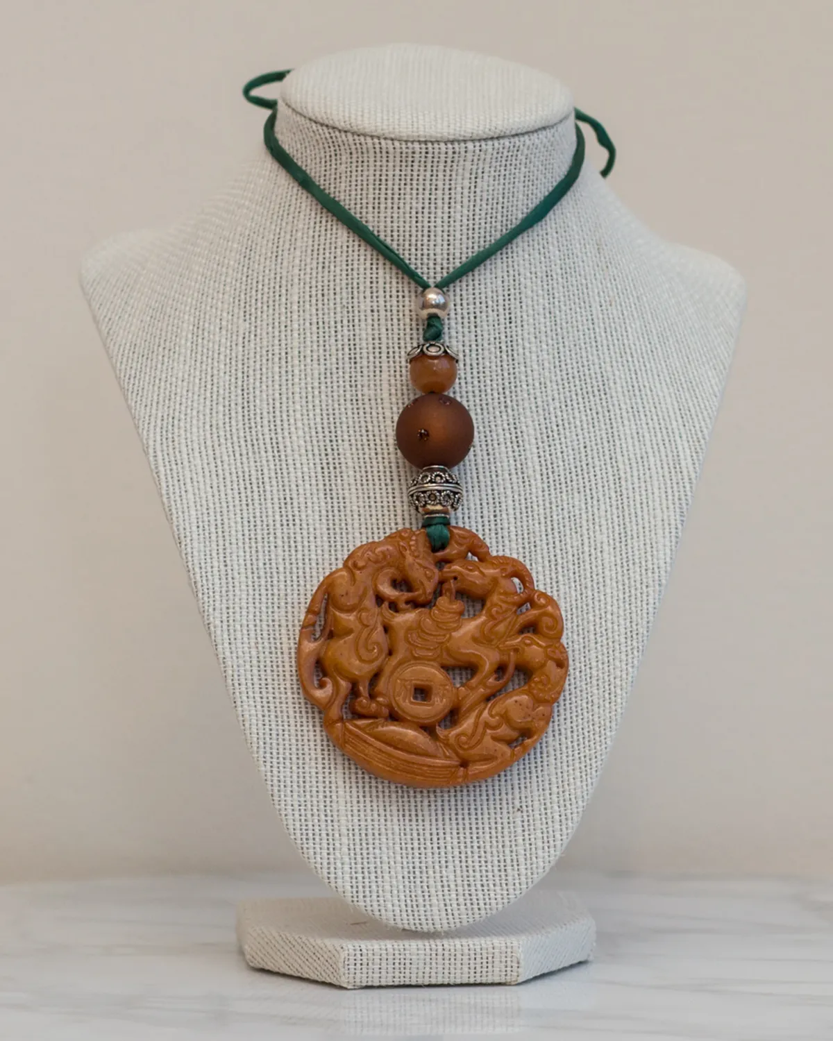 Chinese Jade Character Pendant
