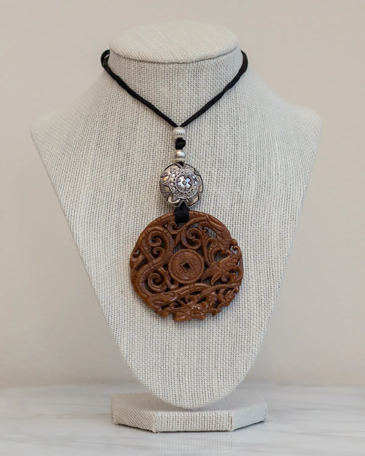 Chinese Jade Character Pendant