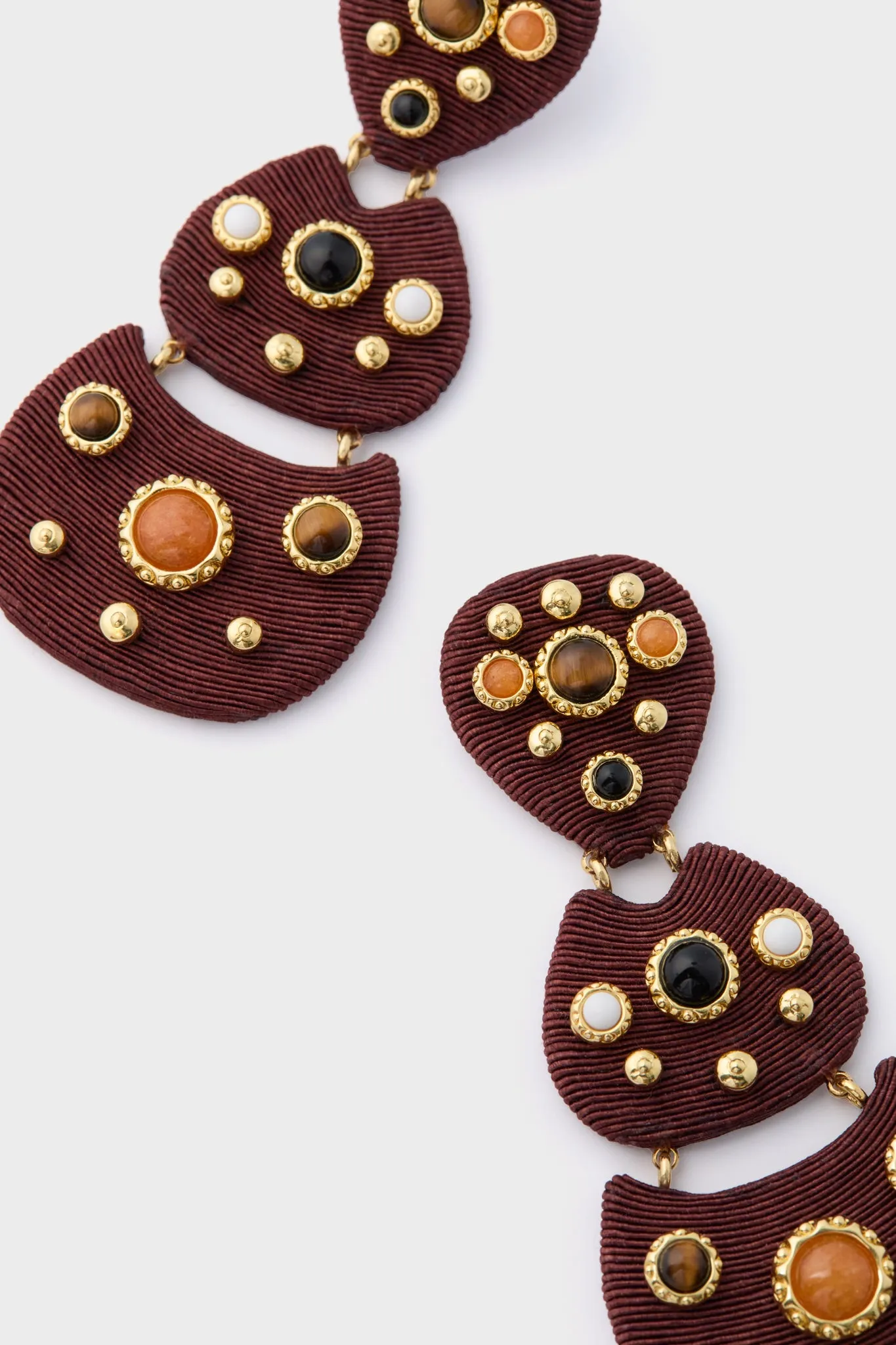 Chocolate Gemstone Knox Earrings