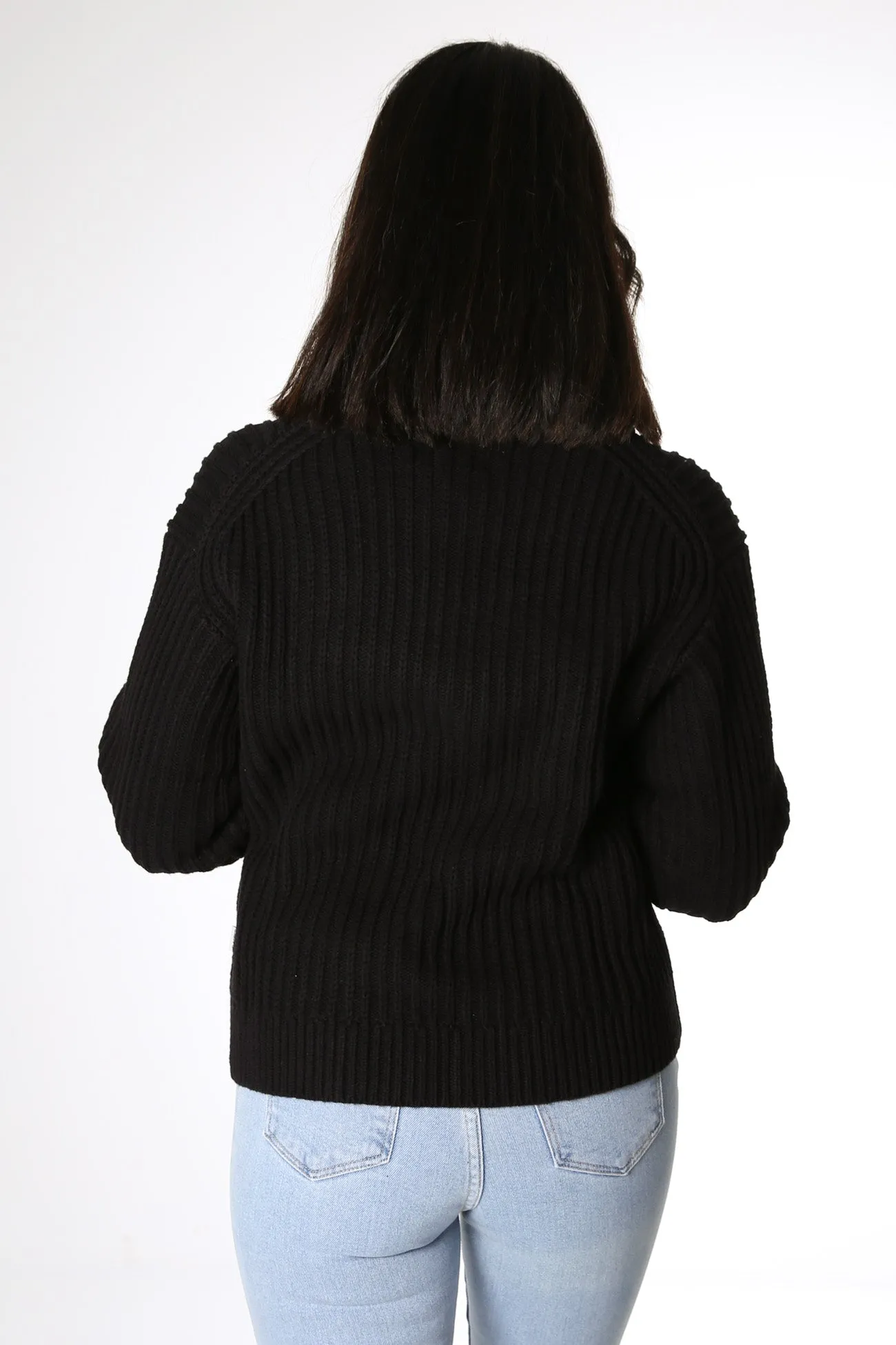 Classic Cable Knit Black