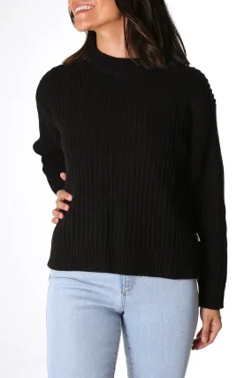 Classic Cable Knit Black