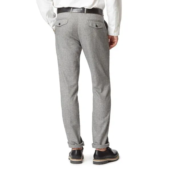 Clayton Slim Fit Wool Herringbone Pant
