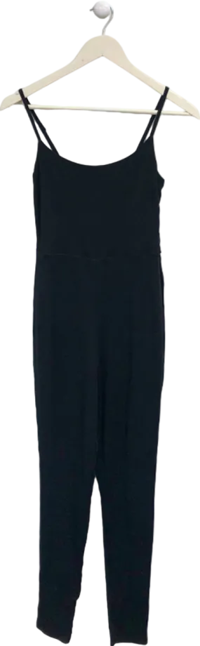 Club L London Black Strappy Skinny Leg Jumpsuit UK 8