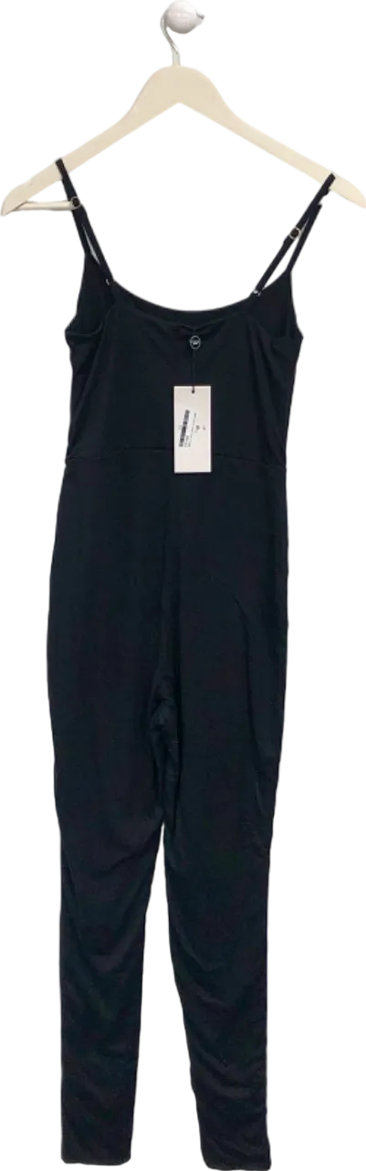 Club L London Black Strappy Skinny Leg Jumpsuit UK 8