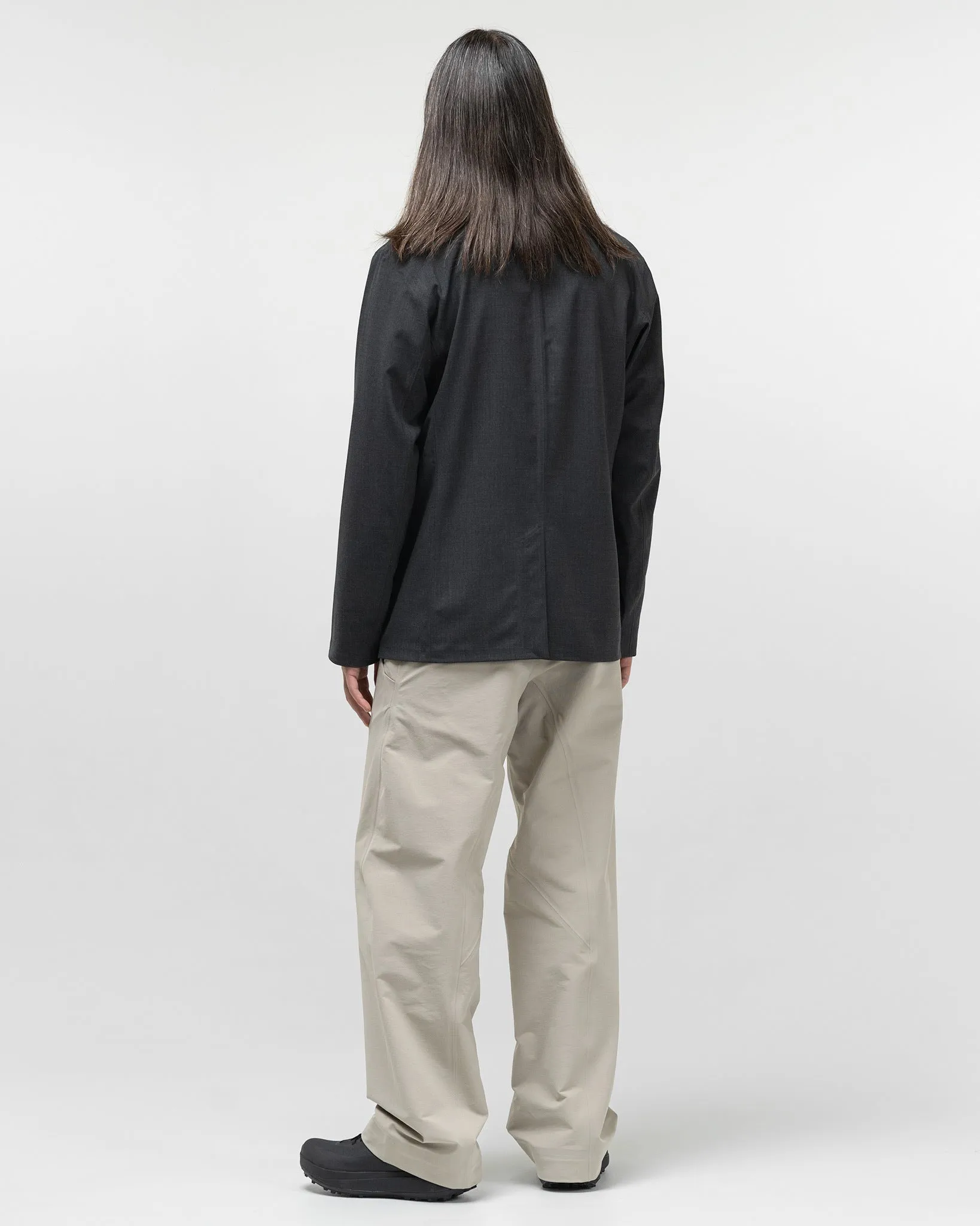 Convex Wool Blazer Black Heather