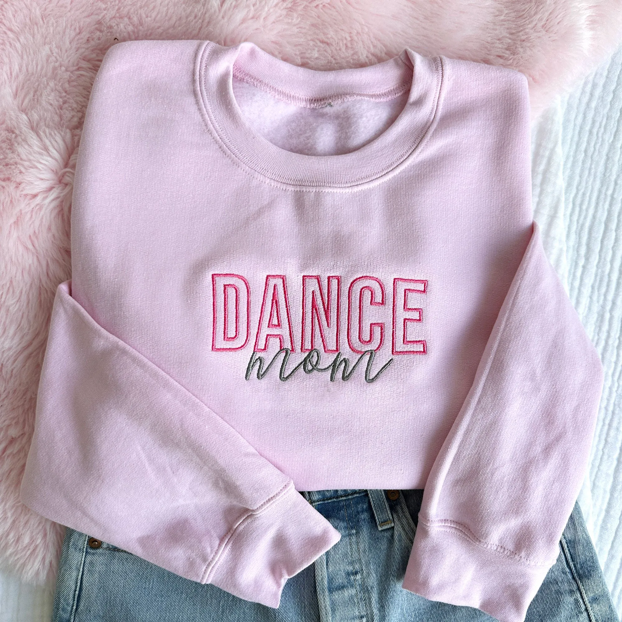 Dance Mom Embroidered Gemma Crewneck Sweatshirt