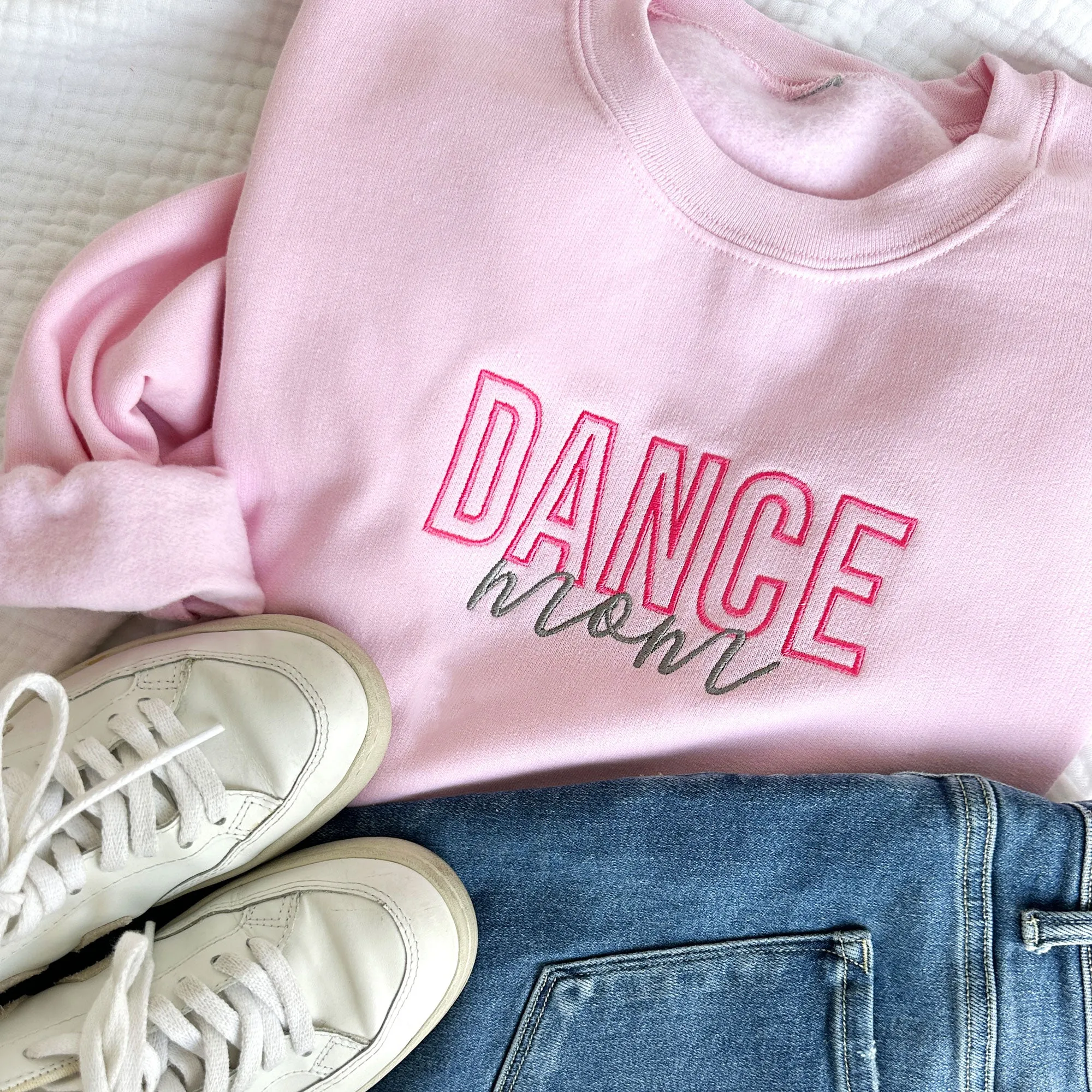 Dance Mom Embroidered Gemma Crewneck Sweatshirt