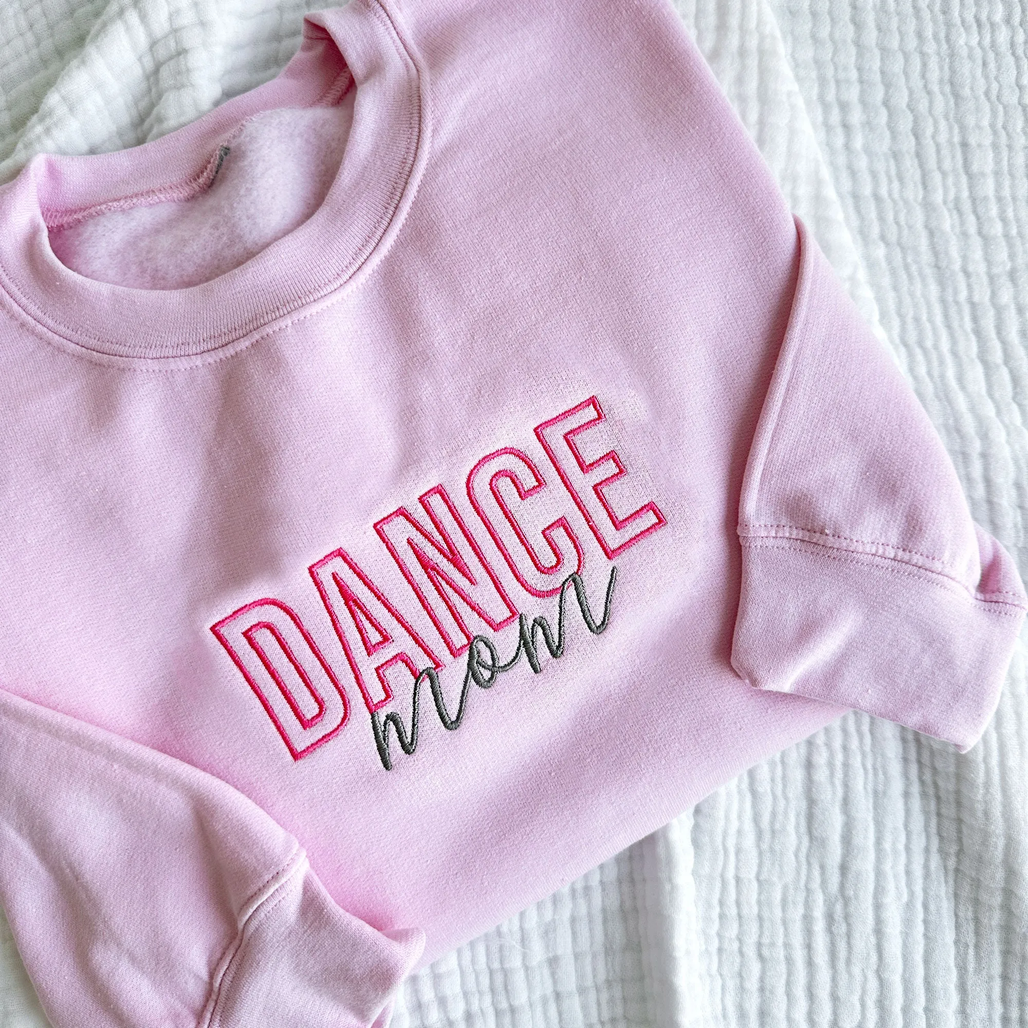 Dance Mom Embroidered Gemma Crewneck Sweatshirt