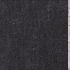 Dark Taupe/Ivory Zig Zag Thermal Knit Fabric
