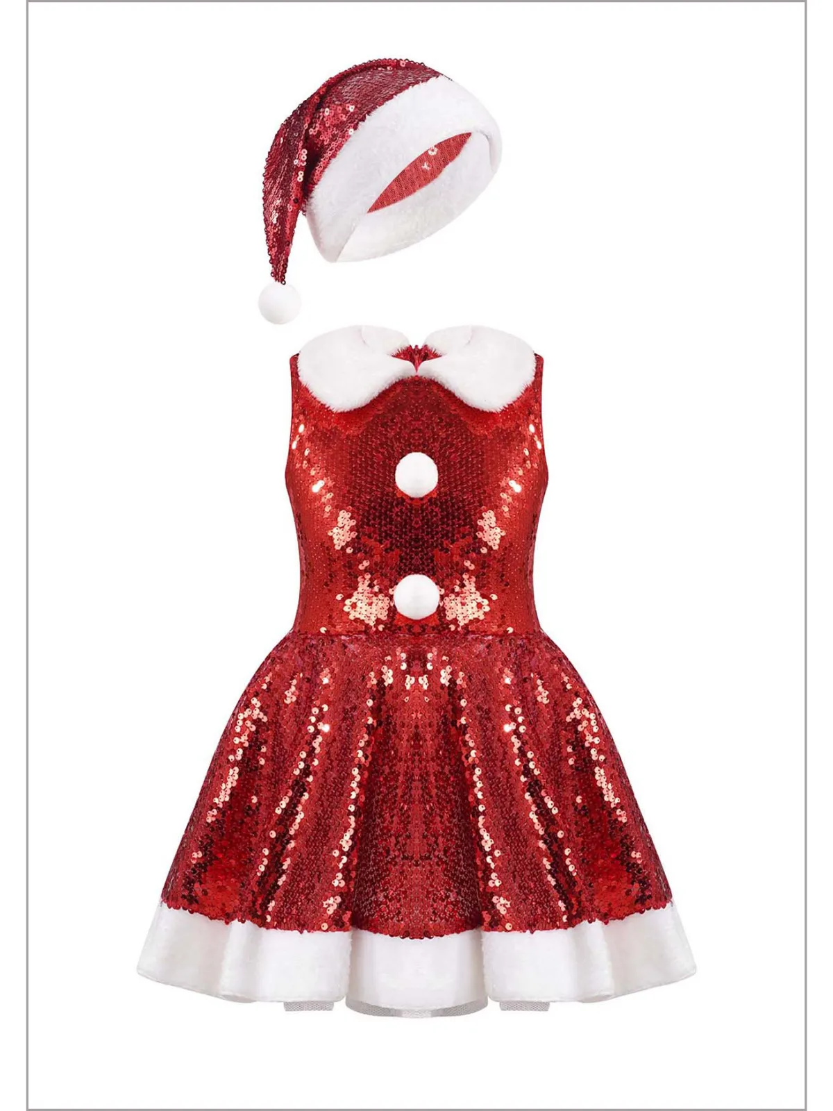 Dazzle and Delight Sequined Christmas Costume