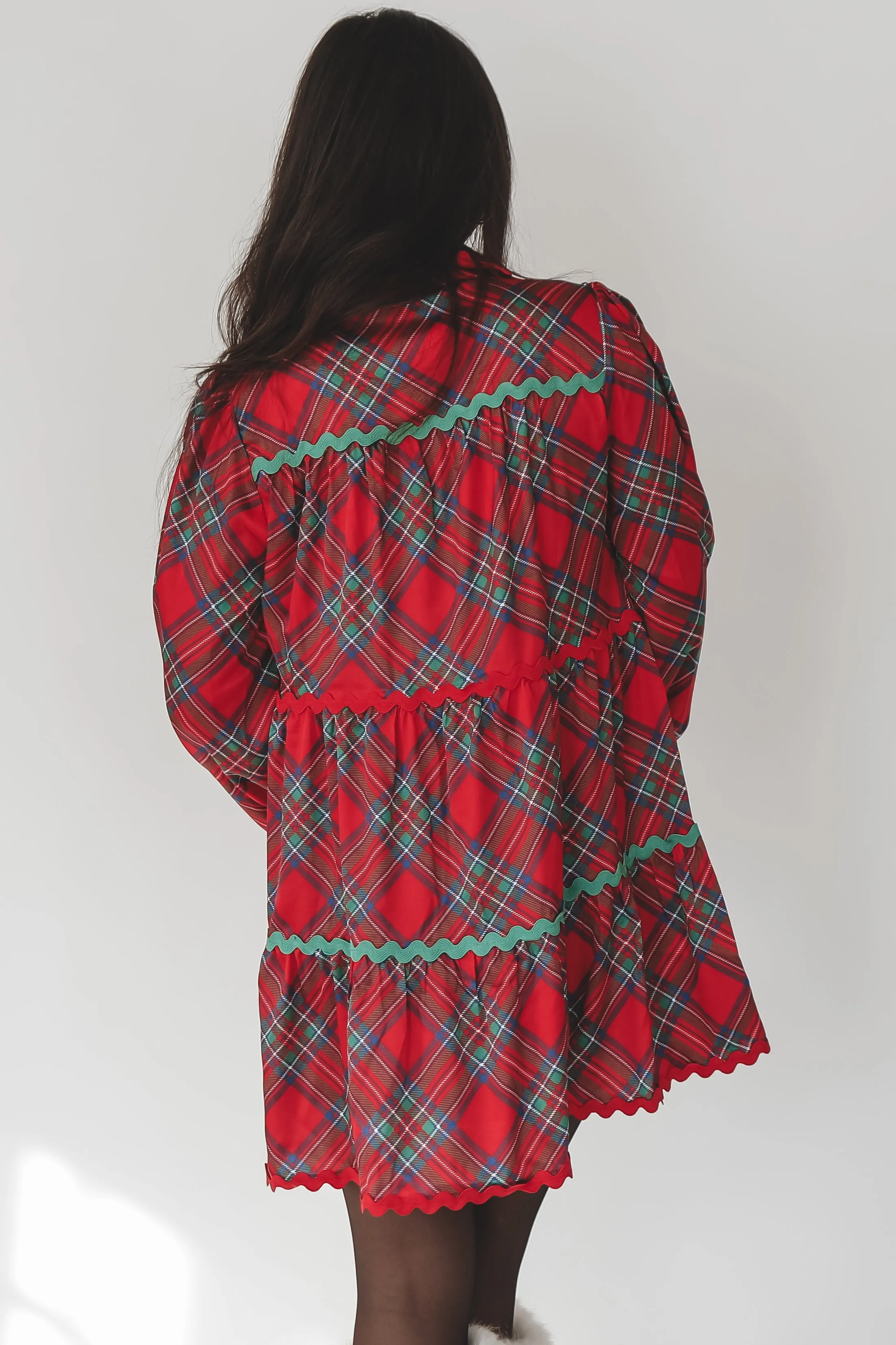 DEAL Having Myself A Merry Time Holiday Plaid Dress