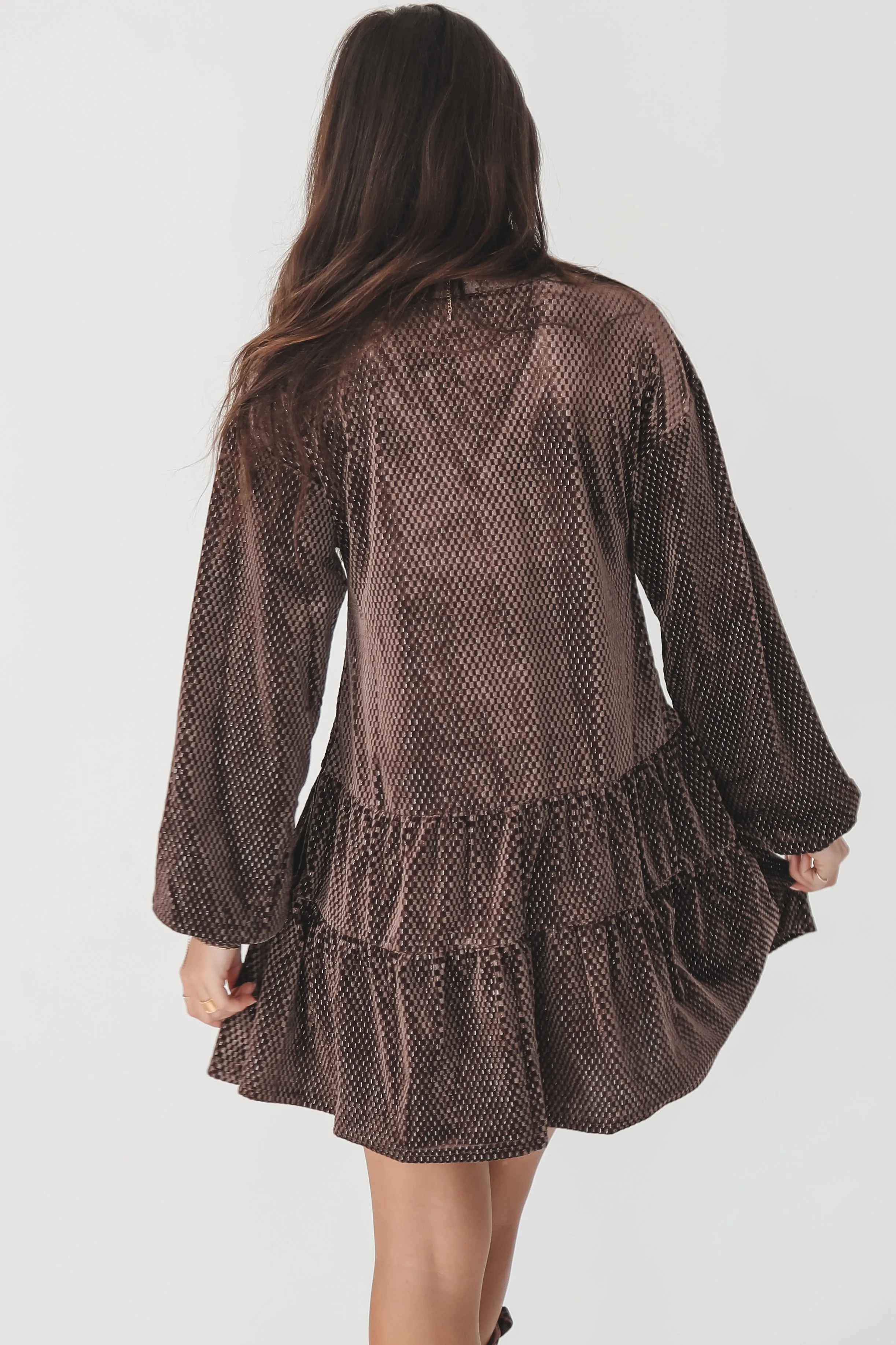 DEAL Sparkle On My Side Velvet Babydoll Dress