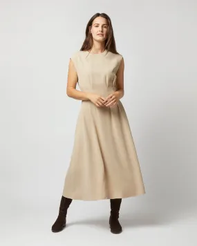 Delma Dress in Parchment