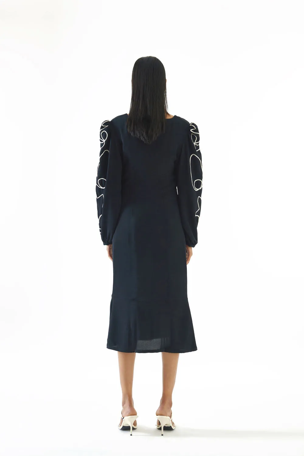 Detailed Black Dress