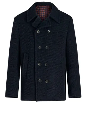 Double-breasted peacoat
