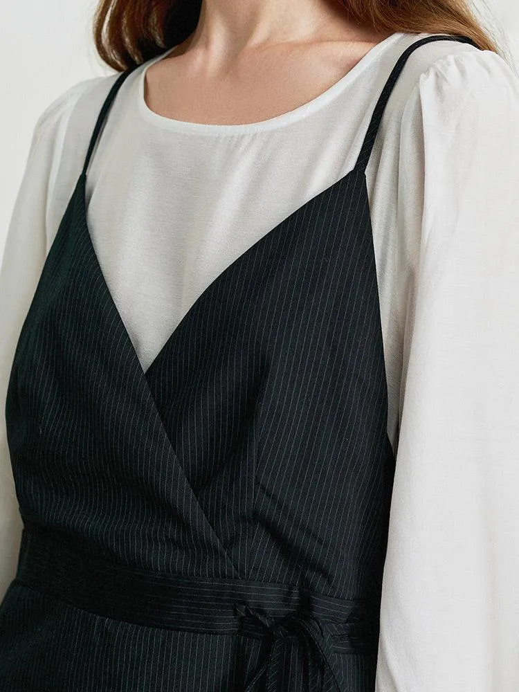 Double-Layer Patchwork Dress