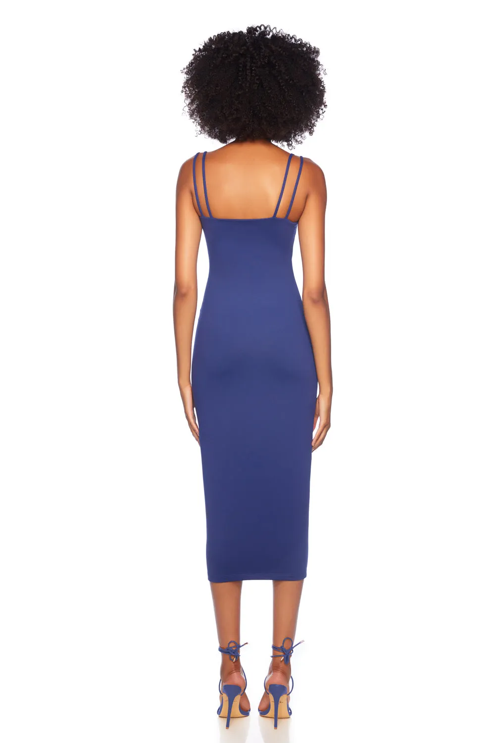 double string midi dress