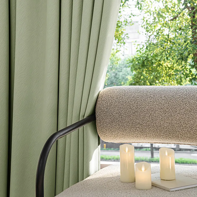Eliza Chenille Jacquard Blackout Thermal Custom Curtains