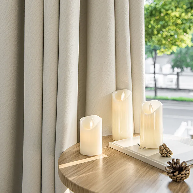 Eliza Chenille Jacquard Blackout Thermal Custom Curtains