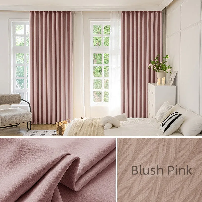 Eliza Chenille Jacquard Blackout Thermal Custom Curtains
