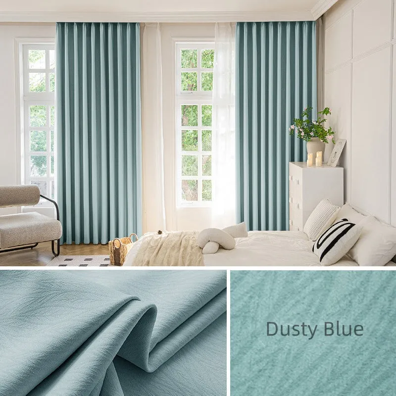 Eliza Chenille Jacquard Blackout Thermal Custom Curtains