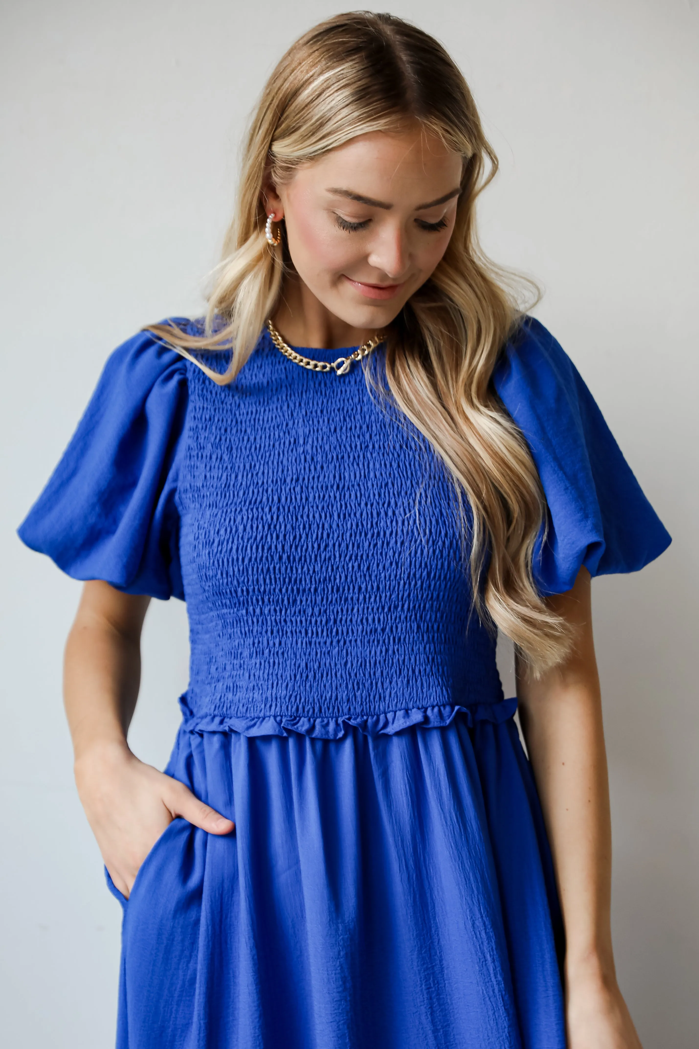 FINAL SALE - Exceptional Sight Blue Maxi Dress