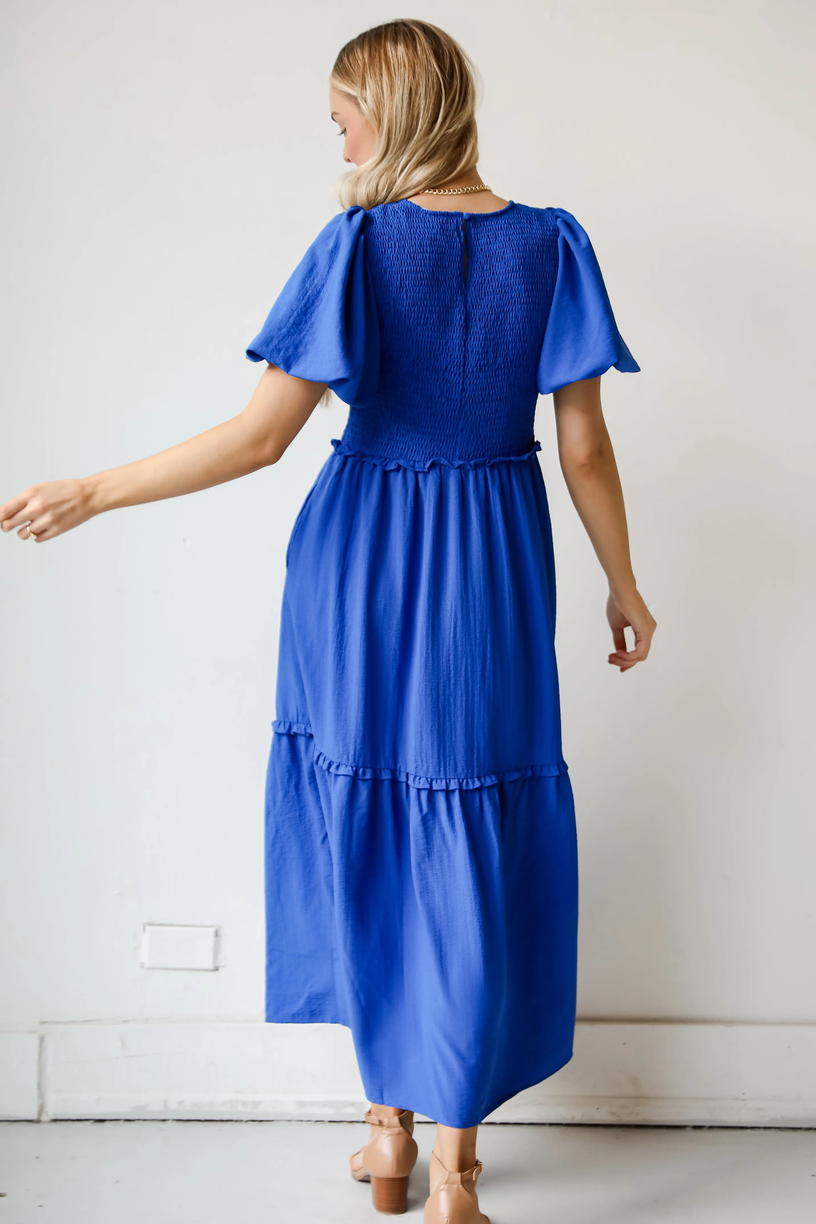 FINAL SALE - Exceptional Sight Blue Maxi Dress