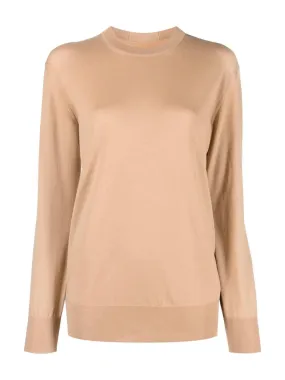 Fine-knit wool jumper