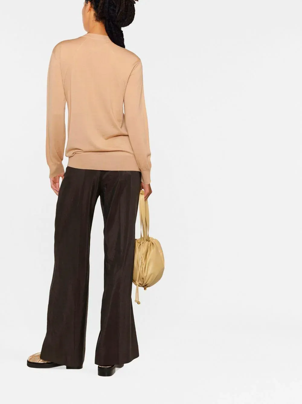 Fine-knit wool jumper