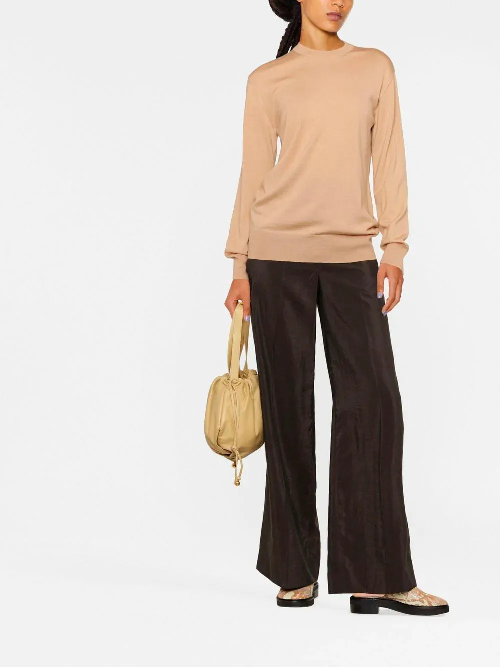 Fine-knit wool jumper
