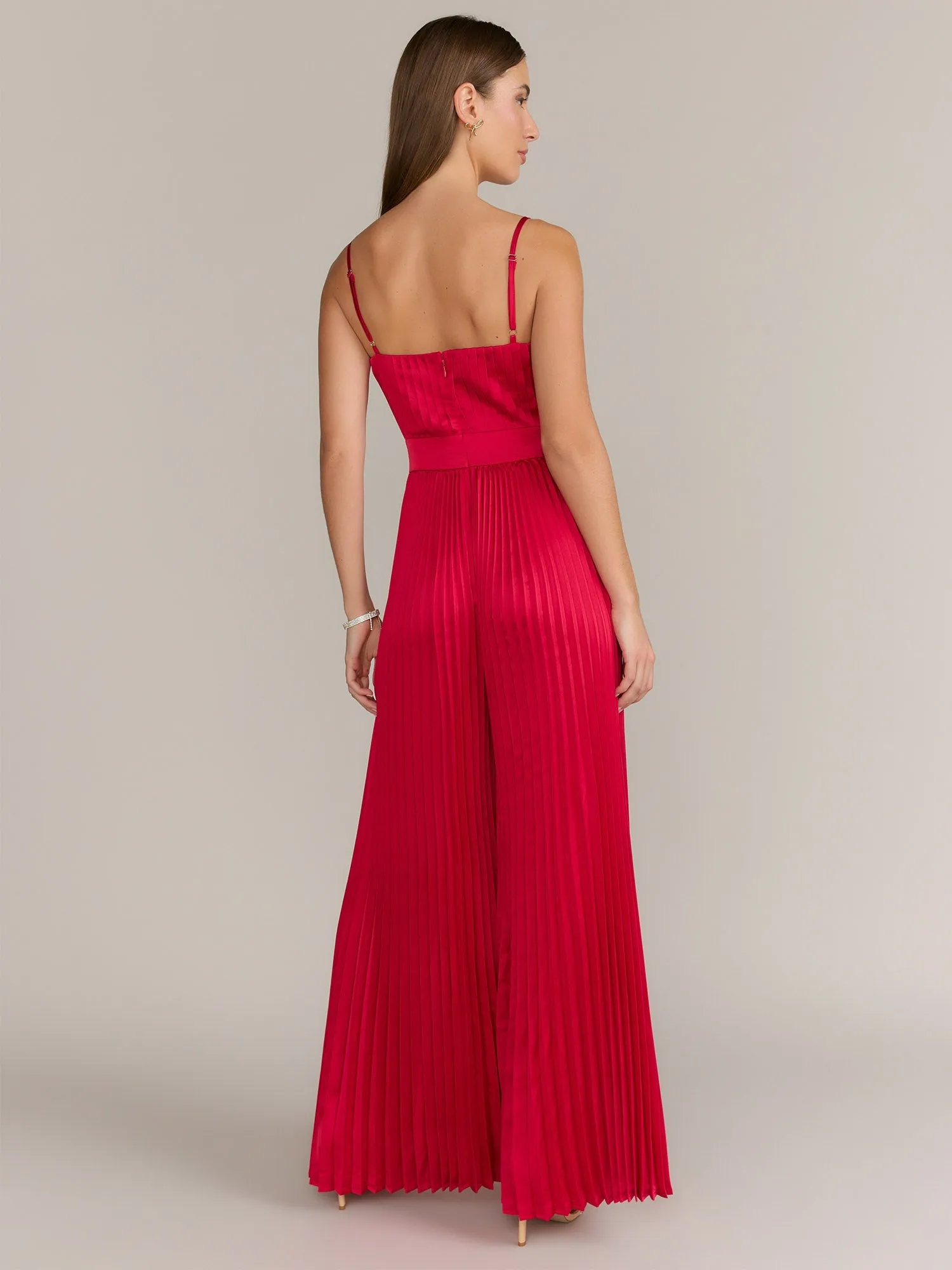 Flying Tomato Sleeveless Pleated Wide Leg Jumpsuit - Brands We Love