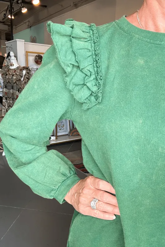 Forrest Ruffle Shoulder Dress