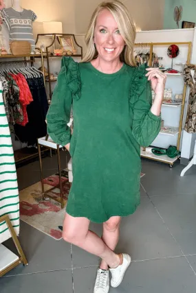 Forrest Ruffle Shoulder Dress