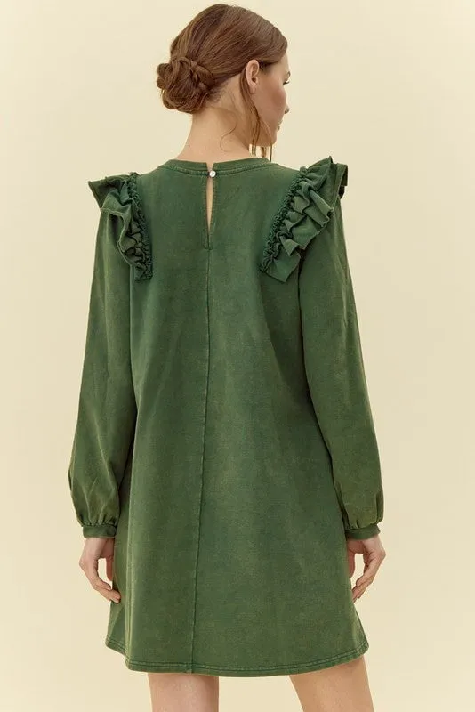 Forrest Ruffle Shoulder Dress