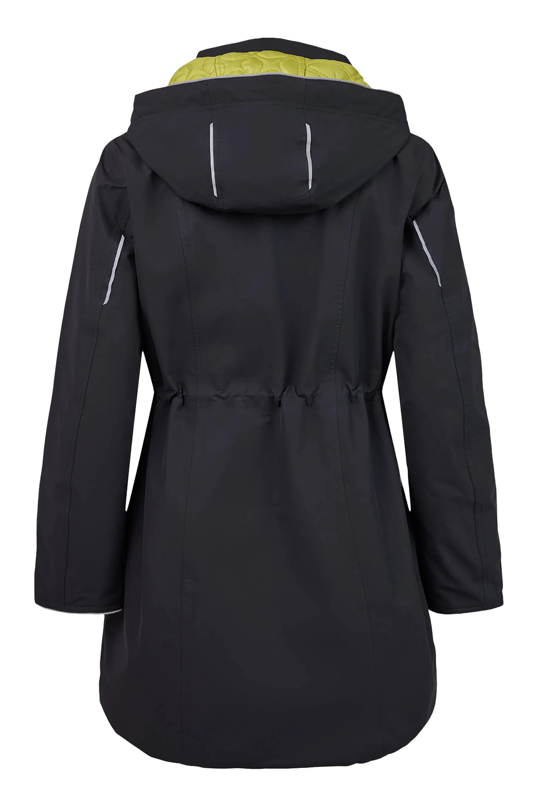 Frandsen Reversible All Weather Jacket in Blk/Chartreuse