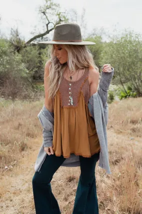 Friday Feelings Babydoll Top - Mocha