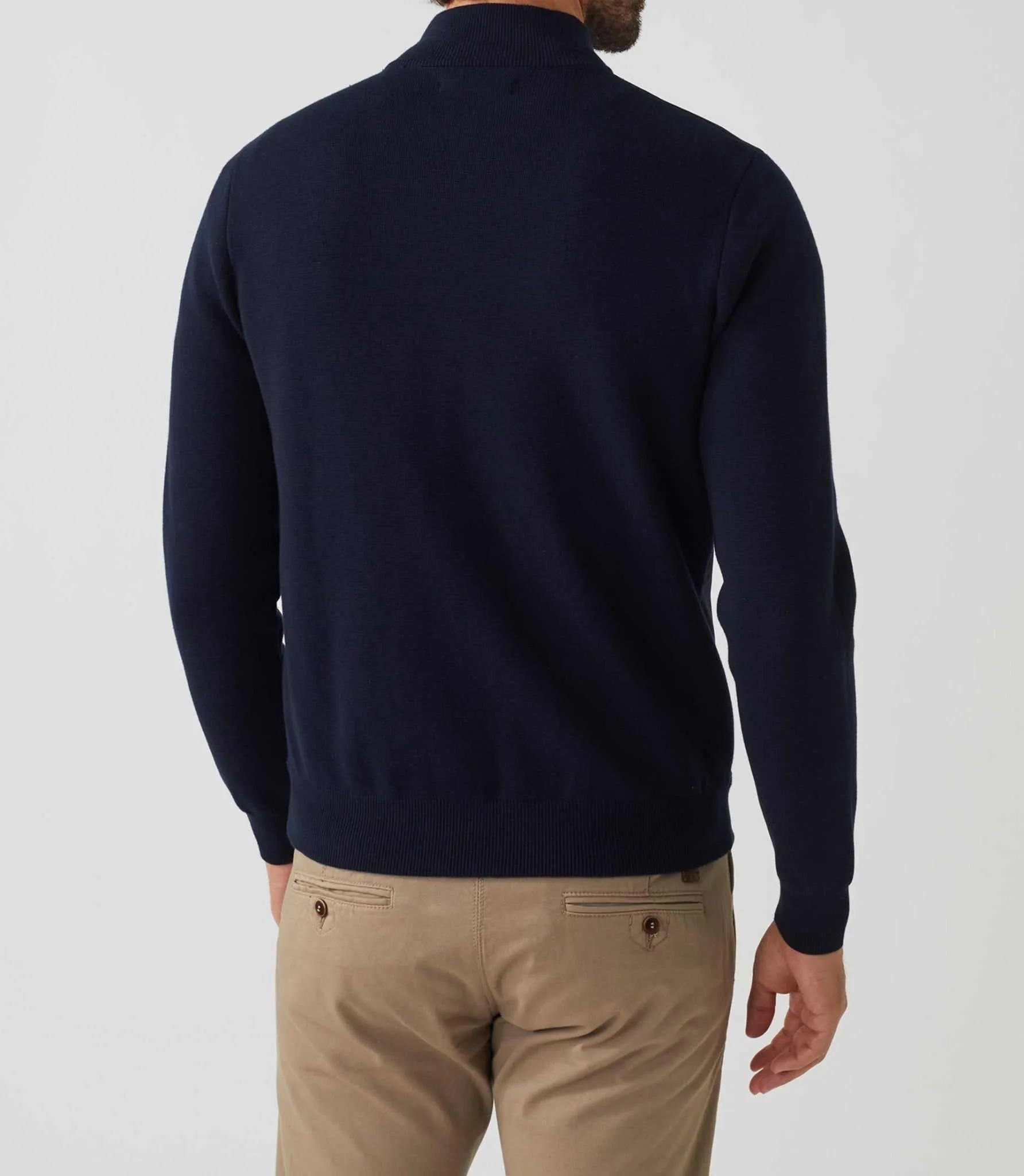 Gilet zippé col teddy marine "SWsherkan"