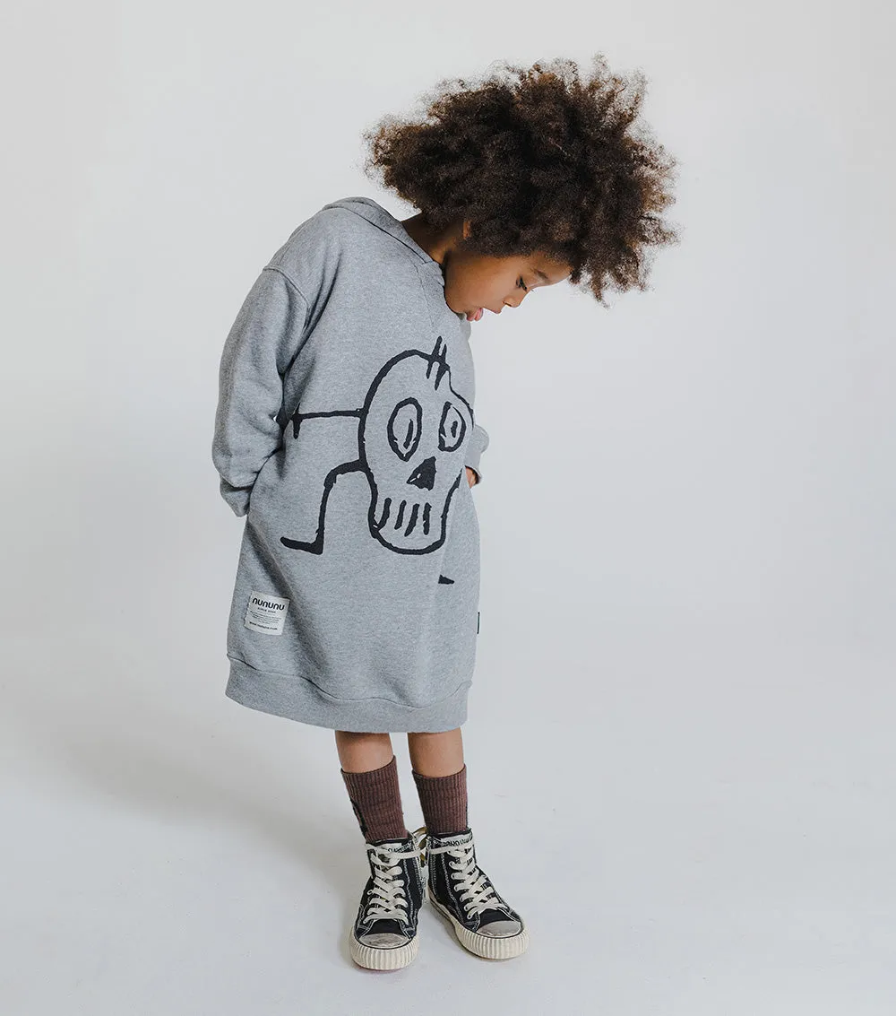 goofy skull hooded dress