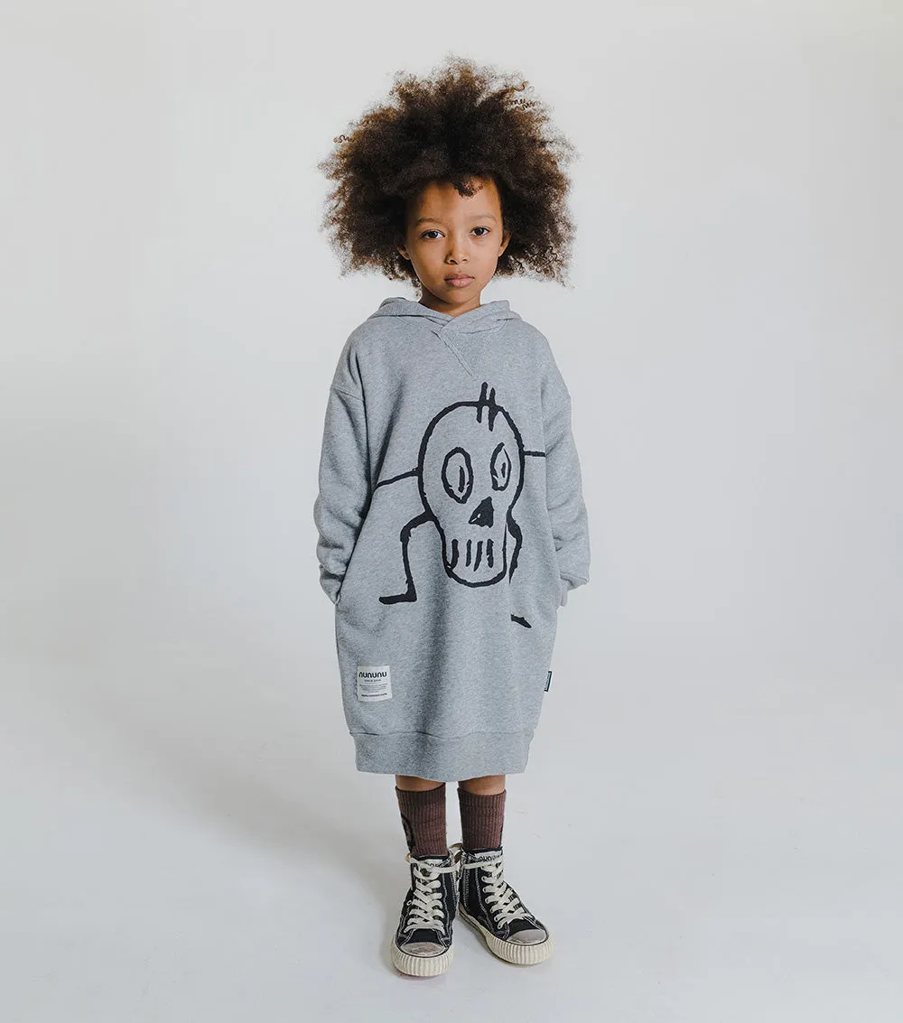 goofy skull hooded dress