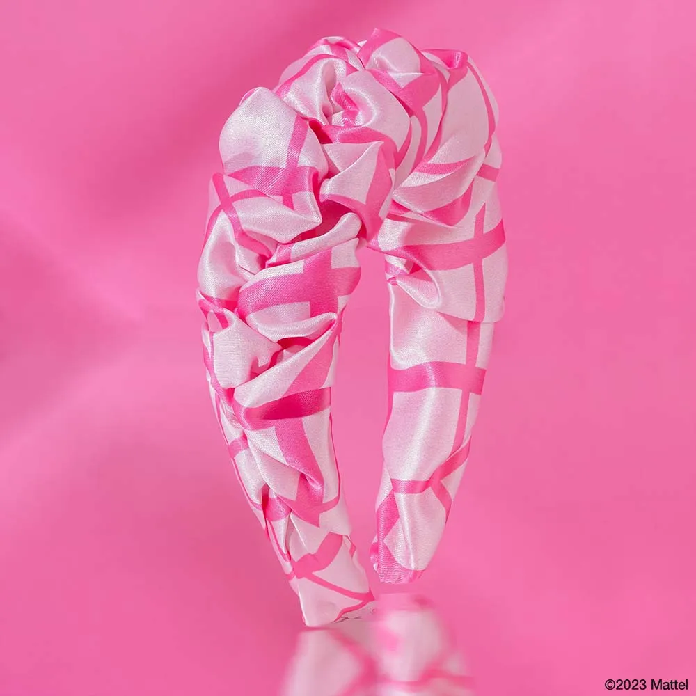 Hair Drama Co HDC x Barbie Satin Ruffle Hair Band - Shades of Pink