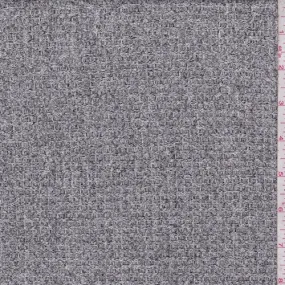 Heather Grey Brushed Thermal Knit Fabric