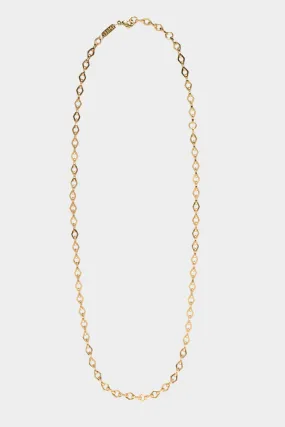 Heavy Medium Lozenge Link Chain, Yellow Gold