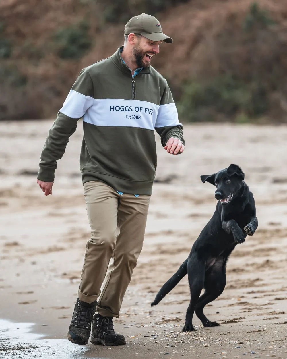 Hoggs of Fife Dumfries 1888 Mens Quarter Zip Sweatshirt