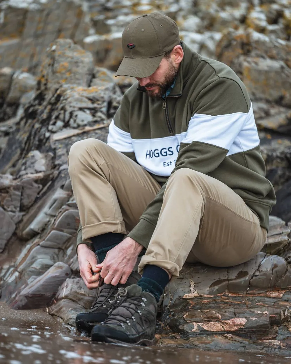Hoggs of Fife Dumfries 1888 Mens Quarter Zip Sweatshirt