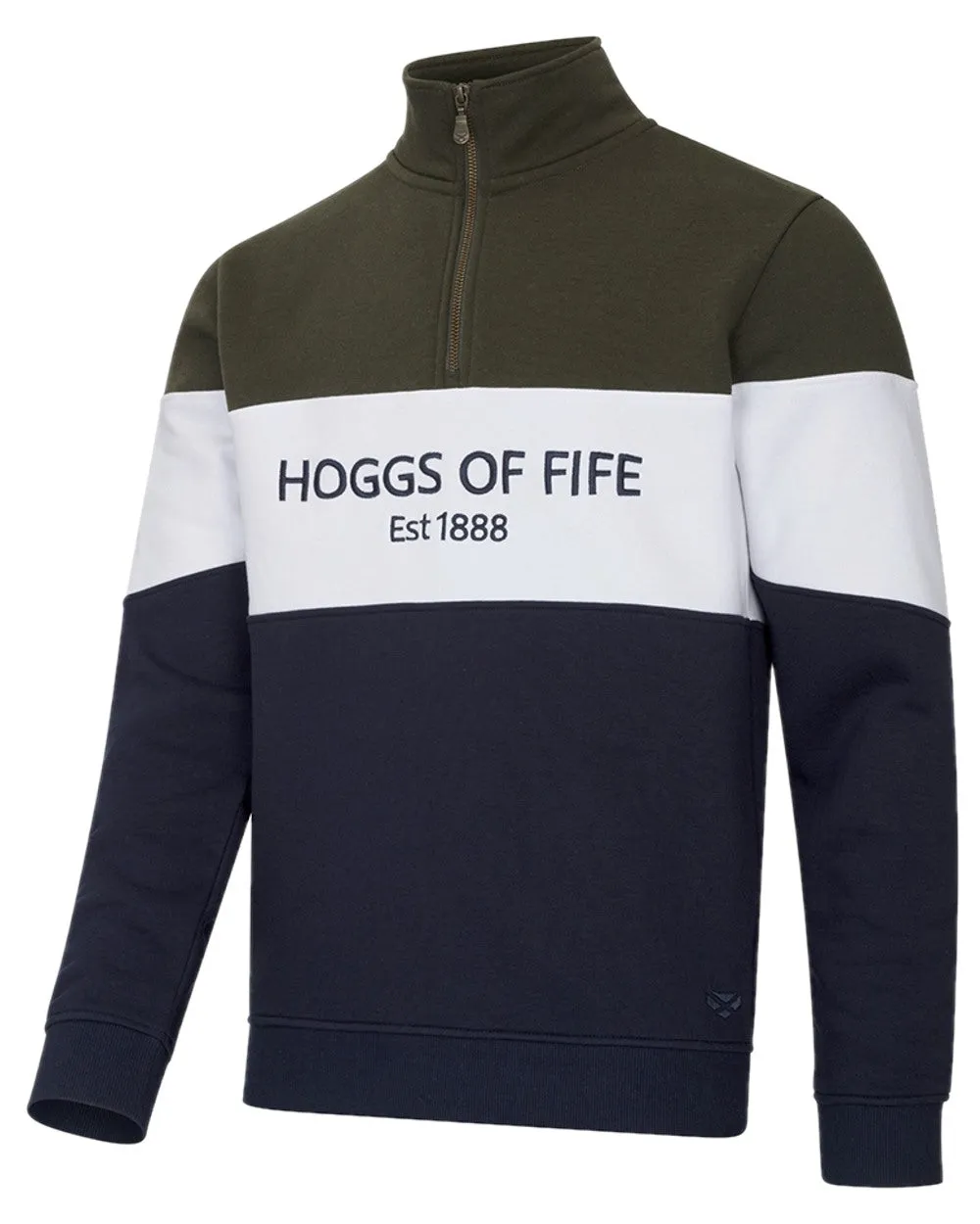 Hoggs of Fife Dumfries 1888 Mens Quarter Zip Sweatshirt
