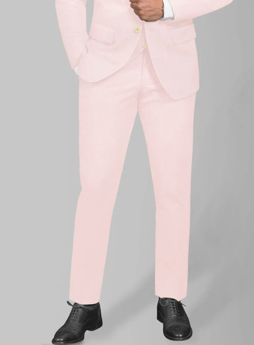 Italian Pale Pink Cotton Stretch Pants