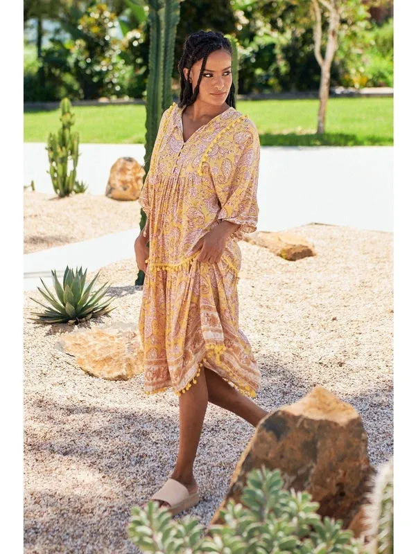 JAASE PLUS Elodie Print Palace Midi Dress
