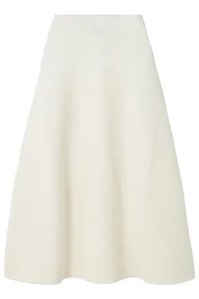 Jennifer Ribbed-knit Midi Skirt