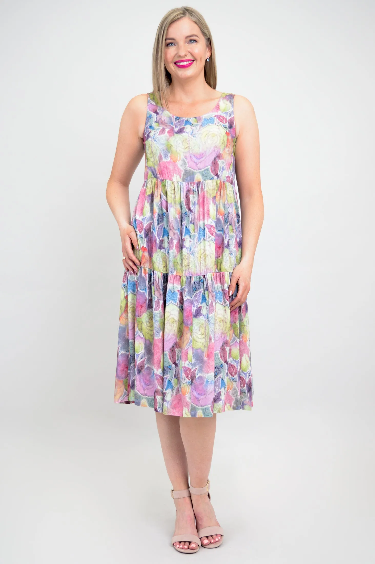 Juni Dress, Rosebud, Linen Bamboo - Final Sale